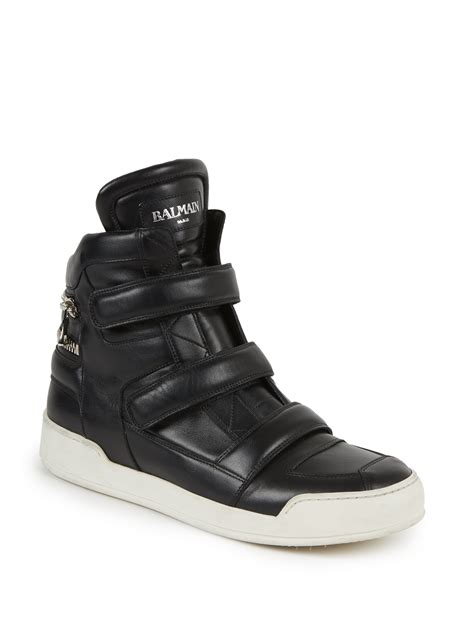 balmain high top sneakers